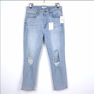 Good American Good Cuts High Rise Boyfriend Jeans
